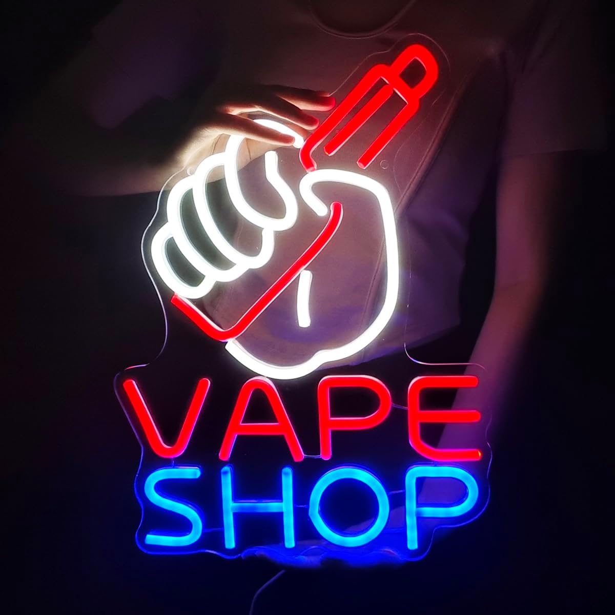 Vaping Shop - VAPE Shop Enseigne au néon pour