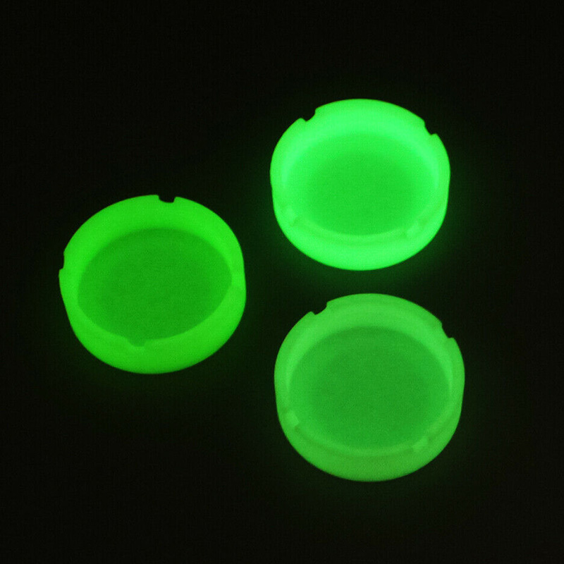 Weed Vaping Accessories - Cendrier rond lumineux créatif en silicone